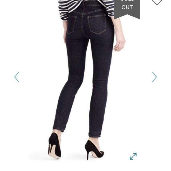 J. Crew Lookout High Rise Skinny Resin Wash sz 24 - Picture 4 of 8